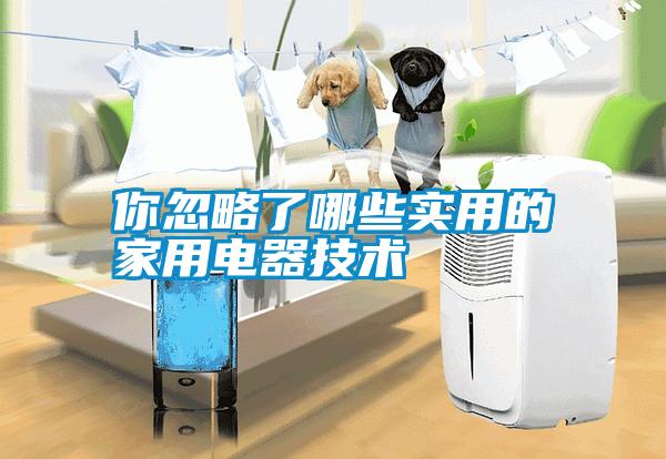 你忽略了哪些實(shí)用的家用電器技術(shù)