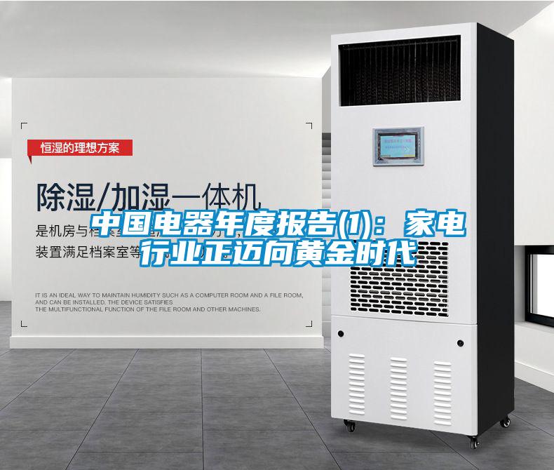 中國電器年度報告(1)：家電行業(yè)正邁向黃金時代