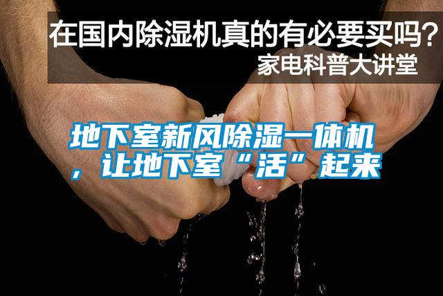 地下室新風(fēng)除濕一體機(jī)，讓地下室“活”起來