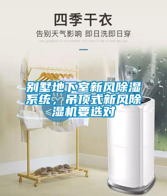 別墅地下室新風(fēng)除濕系統(tǒng)，吊頂式新風(fēng)除濕機要選對