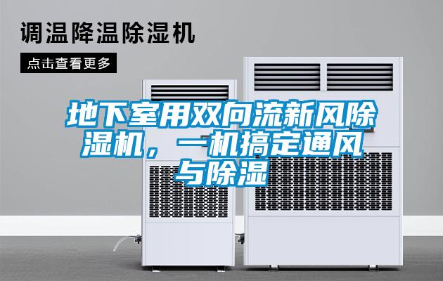 地下室用雙向流新風除濕機，一機搞定通風與除濕