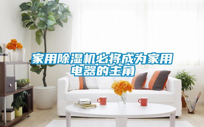 家用除濕機(jī)必將成為家用電器的主角