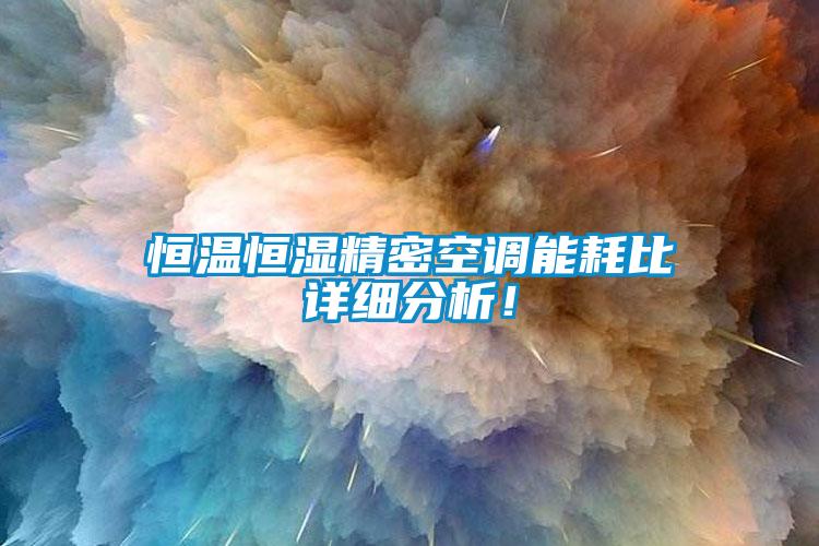 恒溫恒濕精密空調(diào)能耗比詳細分析！