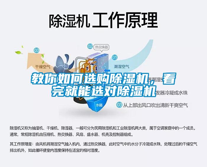 教你如何選購除濕機，看完就能選對除濕機
