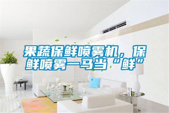 果蔬保鮮噴霧機(jī)，保鮮噴霧一馬當(dāng)“鮮”