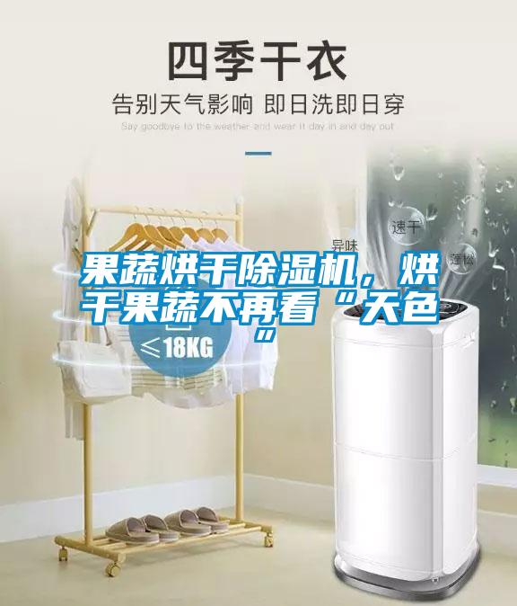 果蔬烘干除濕機(jī)，烘干果蔬不再看“天色”