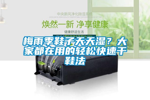 梅雨季鞋子天天濕？大家都在用的輕松快速干鞋法
