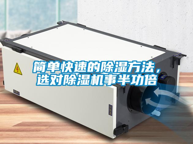 簡單快速的除濕方法，選對除濕機事半功倍