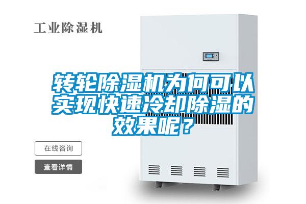 轉(zhuǎn)輪除濕機為何可以實現(xiàn)快速冷卻除濕的效果呢？