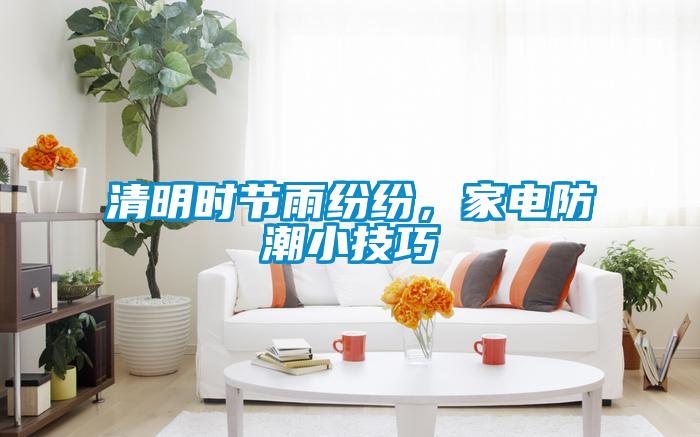 清明時節(jié)雨紛紛，家電防潮小技巧