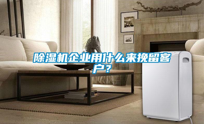 除濕機(jī)企業(yè)用什么來挽留客戶？