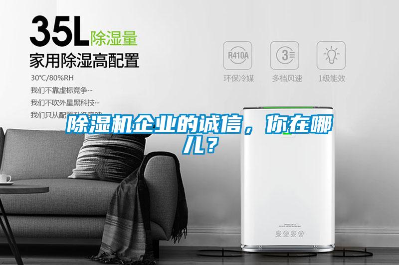 除濕機(jī)企業(yè)的誠信，你在哪兒？
