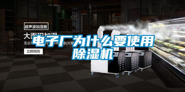 電子廠為什么要使用除濕機(jī)