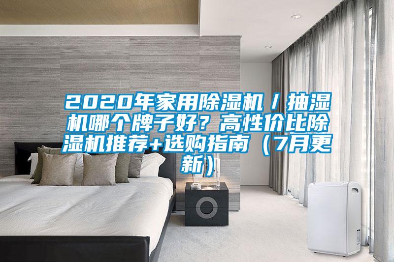 2020年家用除濕機(jī)／抽濕機(jī)哪個(gè)牌子好？高性價(jià)比除濕機(jī)推薦+選購指南（7月更新）