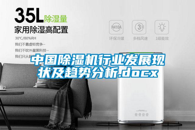 中國除濕機行業(yè)發(fā)展現(xiàn)狀及趨勢分析.docx