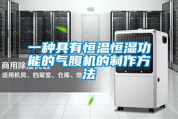 一種具有恒溫恒濕功能的氣腹機的制作方法