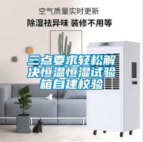 三點(diǎn)要求輕松解決恒溫恒濕試驗(yàn)箱自建校驗(yàn)