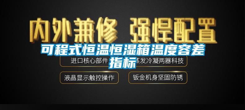 可程式恒溫恒濕箱溫度容差指標(biāo)