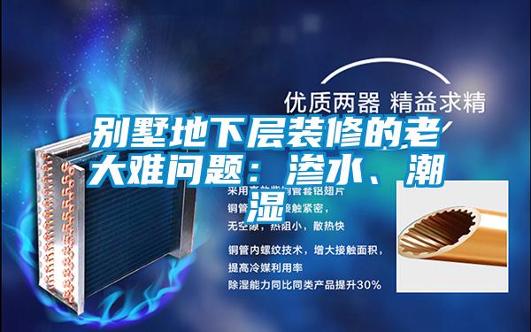 別墅地下層裝修的老大難問(wèn)題：滲水、潮濕
