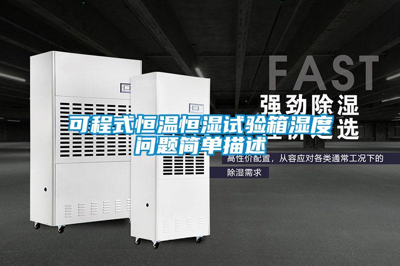 可程式恒溫恒濕試驗箱濕度問題簡單描述
