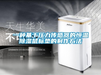 知識(shí)百科一種基于壓力傳感器的恒溫除濕鼠標(biāo)墊的制作方法