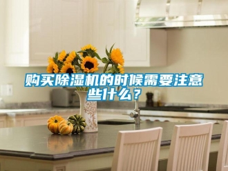 企業(yè)新聞購買除濕機(jī)的時候需要注意些什么？