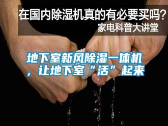 企業(yè)新聞地下室新風除濕一體機，讓地下室“活”起來