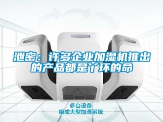知識(shí)百科泄密：許多企業(yè)加濕機(jī)推出的產(chǎn)品都是丫環(huán)的命