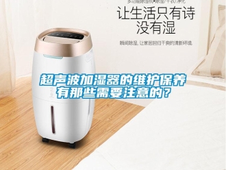企業(yè)新聞超聲波加濕器的維護(hù)保養(yǎng)有那些需要注意的？