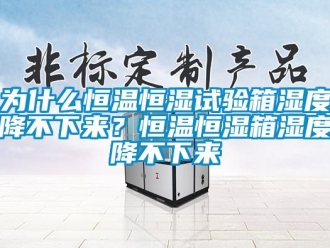 知識(shí)百科為什么恒溫恒濕試驗(yàn)箱濕度降不下來(lái)？恒溫恒濕箱濕度降不下來(lái)