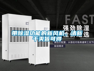 企業(yè)新聞帶除濕功能的新風(fēng)機(jī)，清新干爽皆可得