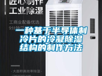 企業(yè)新聞一種基于半導(dǎo)體制冷片的冷凝除濕結(jié)構(gòu)的制作方法