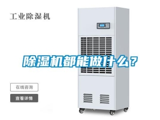 企業(yè)新聞除濕機(jī)都能做什么？