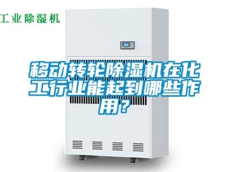 知識(shí)百科移動(dòng)轉(zhuǎn)輪除濕機(jī)在化工行業(yè)能起到哪些作用？