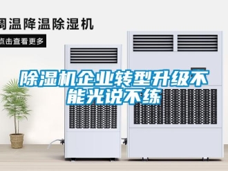 企業(yè)新聞除濕機(jī)企業(yè)轉(zhuǎn)型升級(jí)不能光說不練
