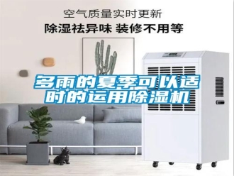 企業(yè)新聞多雨的夏季可以適時的運用除濕機