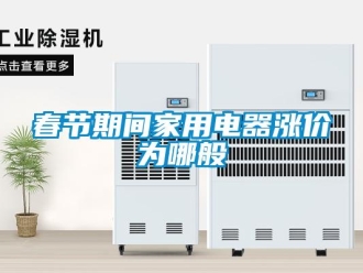 企業(yè)新聞春節(jié)期間家用電器漲價(jià)為哪般