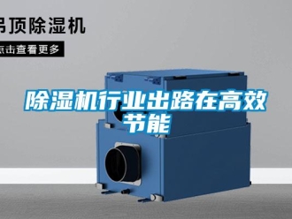 企業(yè)新聞除濕機行業(yè)出路在高效節(jié)能