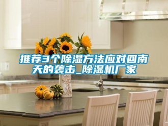 知識百科推薦3個除濕方法應(yīng)對回南天的襲擊_除濕機廠家