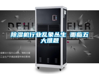 企業(yè)新聞除濕機行業(yè)亂象叢生 面臨五大難題