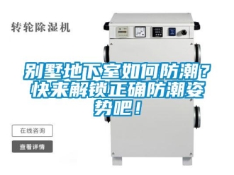 企業(yè)新聞別墅地下室如何防潮？快來解鎖正確防潮姿勢吧！