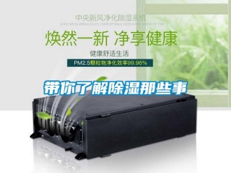 企業(yè)新聞帶你了解除濕那些事
