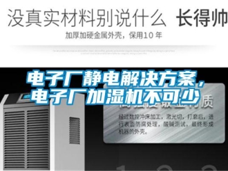 企業(yè)新聞電子廠靜電解決方案，電子廠加濕機不可少