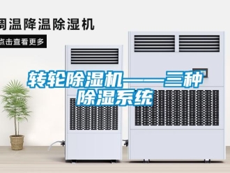 知識百科轉(zhuǎn)輪除濕機——三種除濕系統(tǒng)