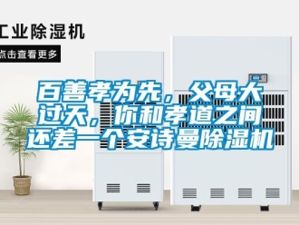 企業(yè)新聞百善孝為先，父母大過(guò)天，你和孝道之間還差一個(gè)安詩(shī)曼除濕機(jī)